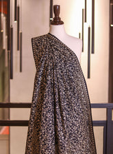 Royal Fashion Embroidered Woolen Shawls - RF25SH 0166A100 Black